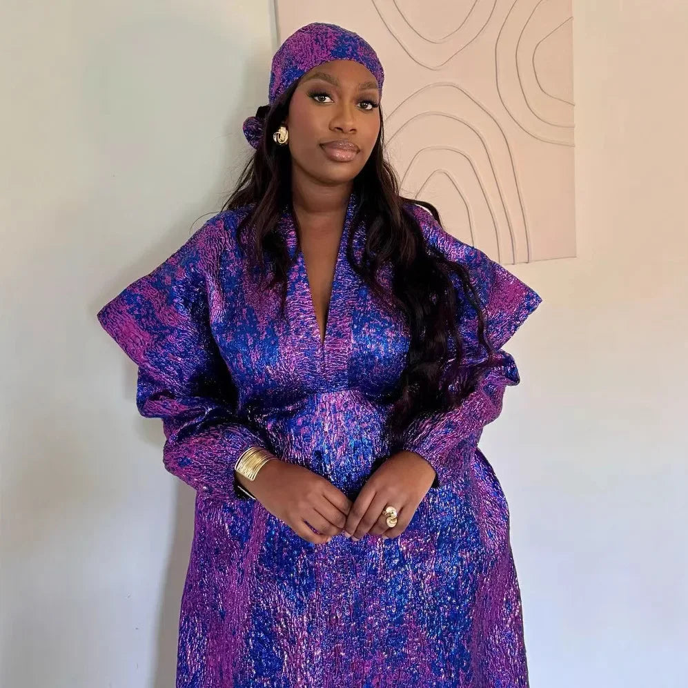 African Dresses for Women 2025 Abayas Traditional Africa Clothing Dashiki Ankara Outfits Gown Robe Muslim Kaftan Maxi Long Dress