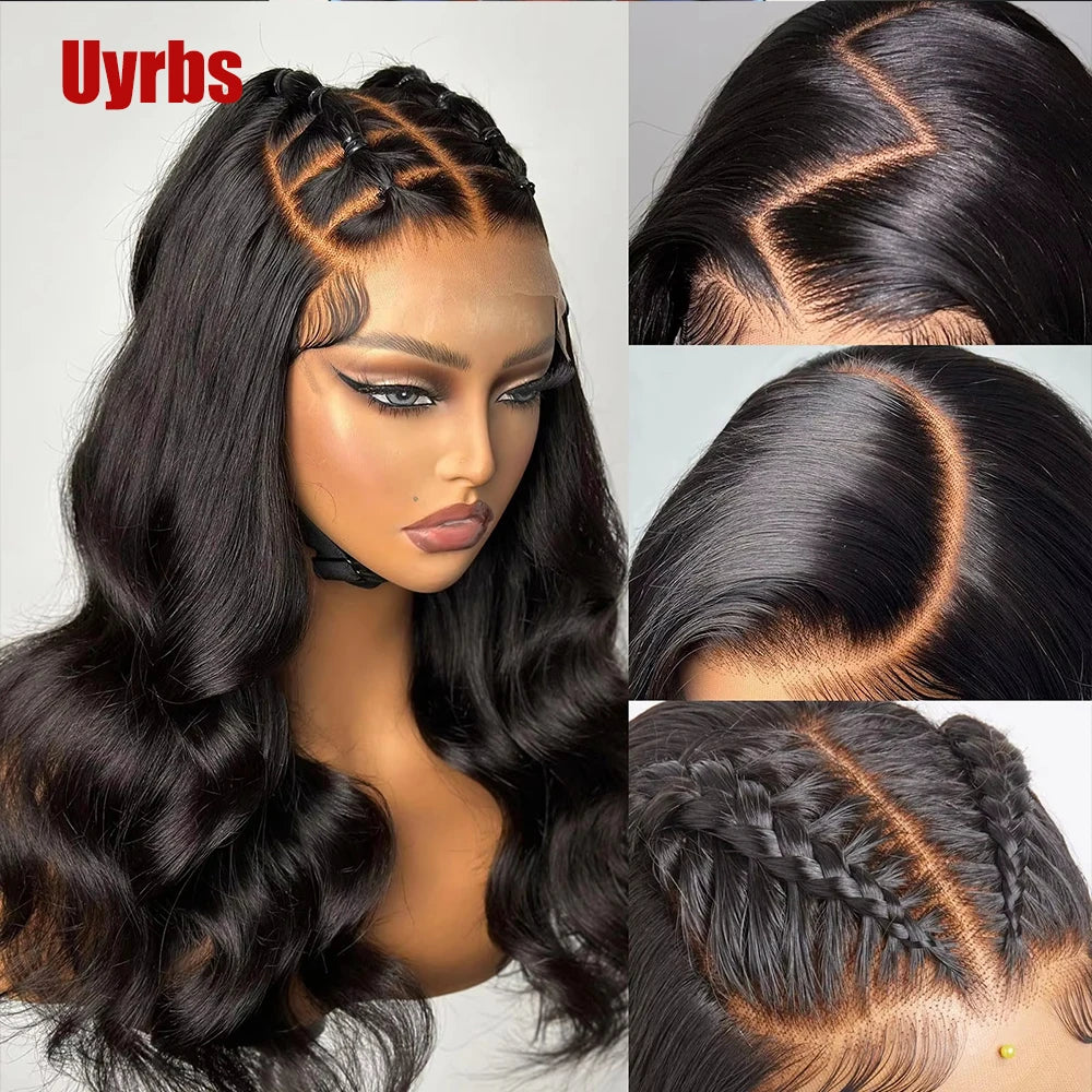 Uyrbs 360 Full Lace Wig Hair Wigs Pre Plucked Density Human Hair Wigs Body Wave 13x6 Lace Frontal Wig Glueless Wig Human hair