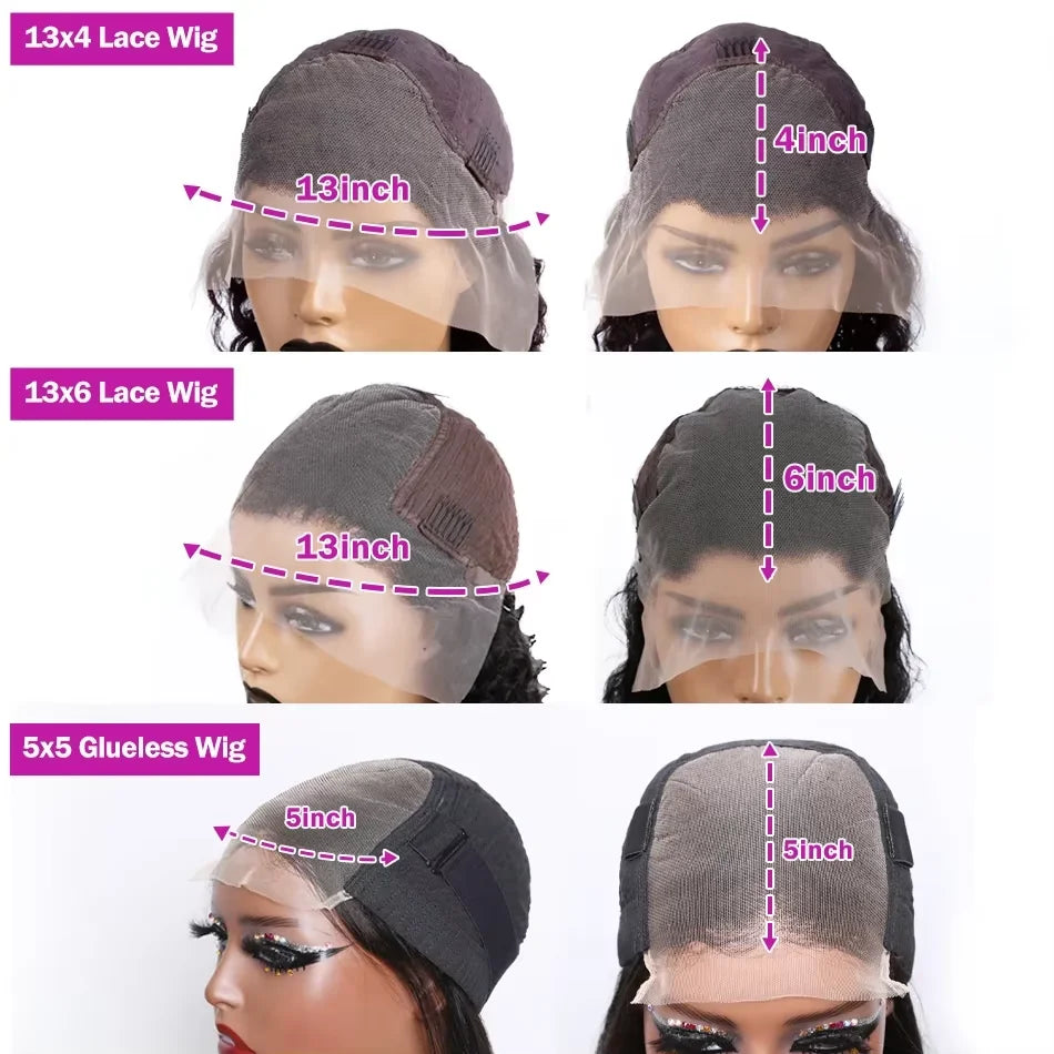 Straight Lace Front Wig 13x4 13x6 30 32 Inch HD Transparent Lace Frontal Wig 4x4 Closure Wig 360 Human Hair Lace Frontal Wigs