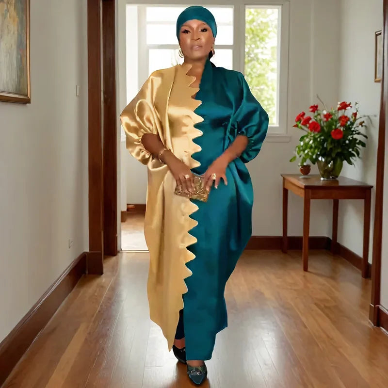 African Dress For Women Evening Dashiki Africa Clothes Robe Marocaine Luxury Dubai Kaftan Abaya Muslim Maxi Dress Vetement