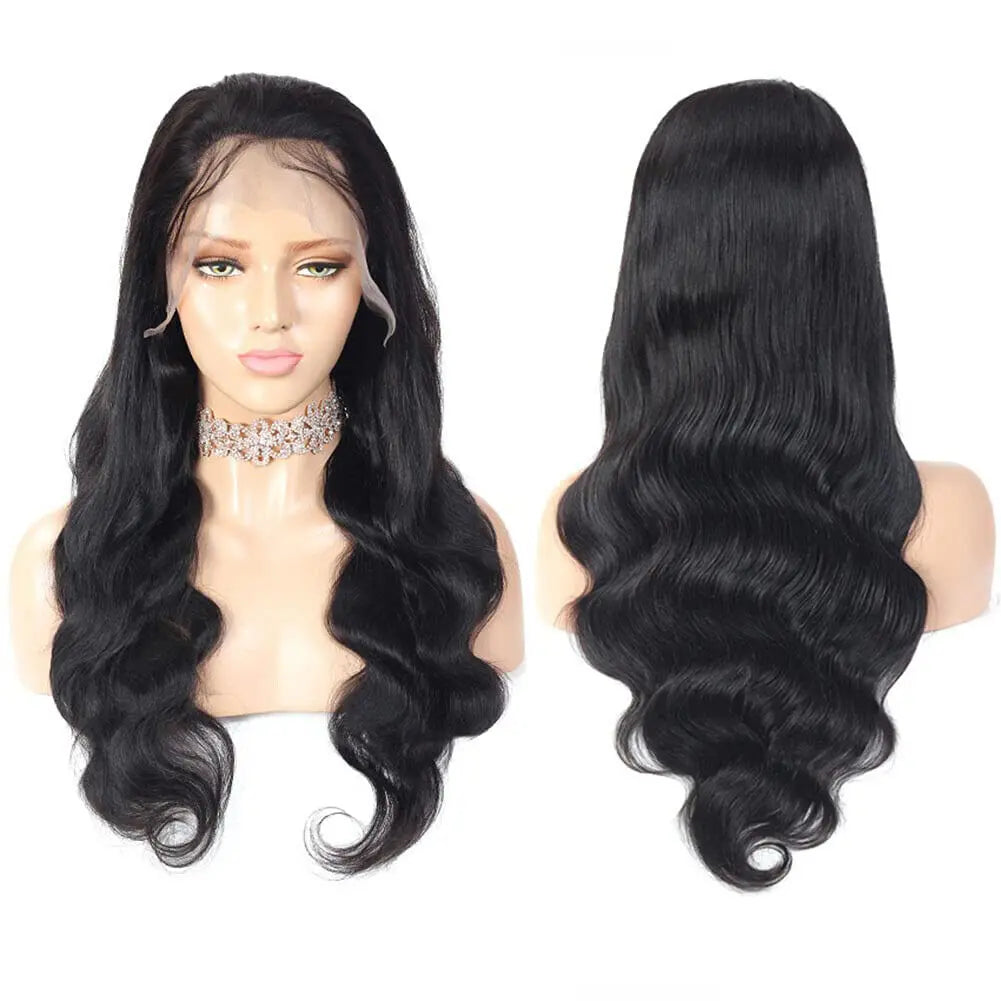 13x6 Lace Frontal Body Wave Human Hair Wigs Blonde 27 with Black Pre Plucked 13x4 Highlight Transparent Lace Front Wig for Women