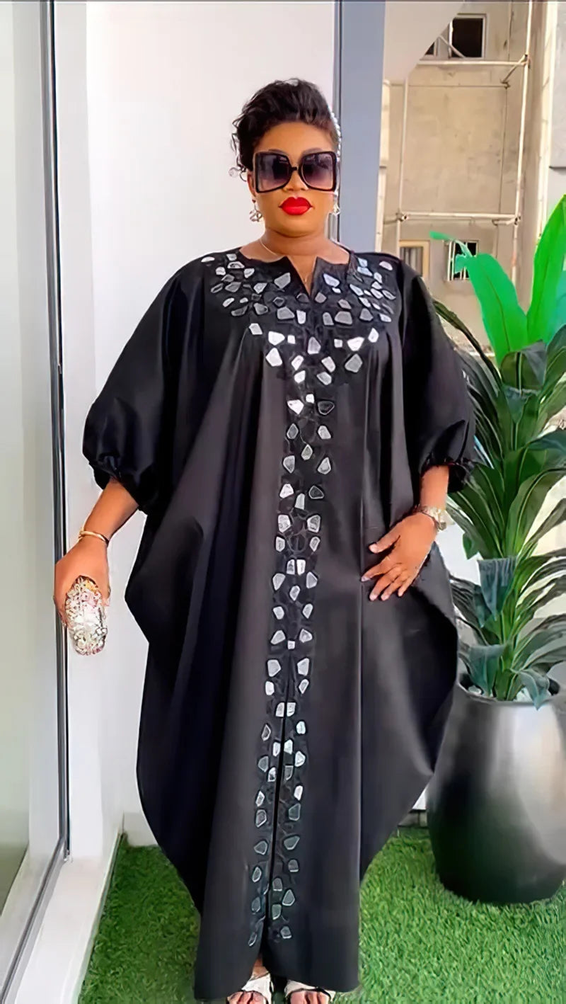 Dashiki African Dresses for Women Fashion Long Sleeve O-neck Plus Size Party Evening Long Maxi Gowns Kaftan African Clothes