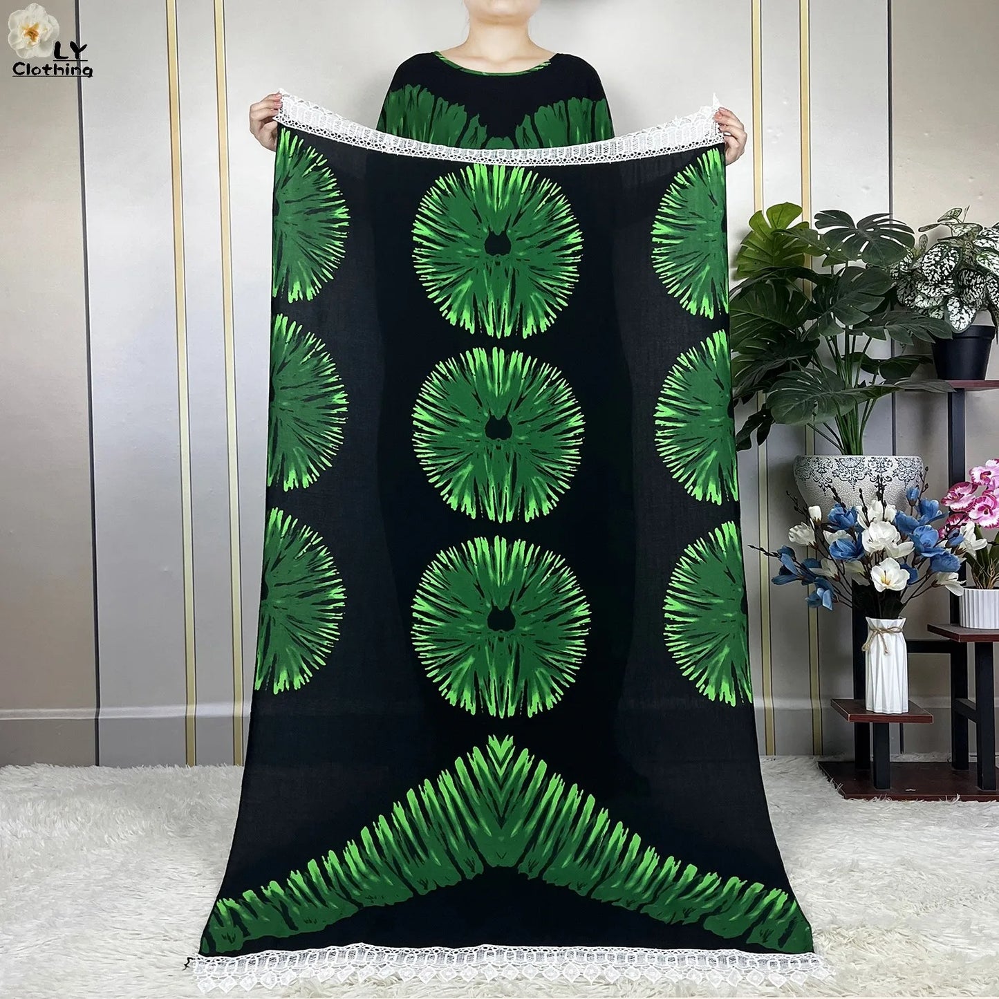 2023 New Muslim Fashion Summer Woman Short Sleeve Dresses With Big Scarf Loose Cotton Boubou Kaftan Islam African Abaya Clothing